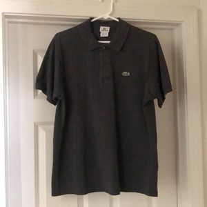 Lacoste Gray Polo - size 5 (medium) like new!